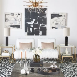 Javari Rug - Black/Ivory -Upholstery Shop webimage 044005767 rv1 jpg