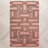 Syd Rug - Rose/Black -Upholstery Shop webimage 044008526 jpg