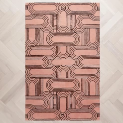 Syd Rug - Rose/Black
