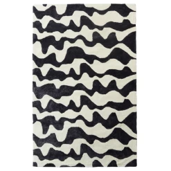 Quinn Rug - Ivory/Black -Upholstery Shop webimage 044117026 2 jpg