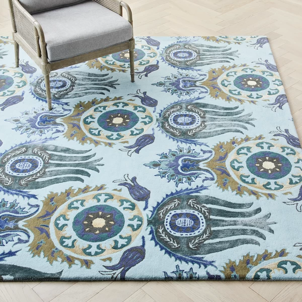 Nikki Chu - Asham Rug - Teal 3 Nikki Chu - Asham Rug - Teal