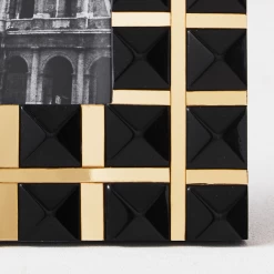 Glam Check Frame - Black -Upholstery Shop webimage 080977659 DTL