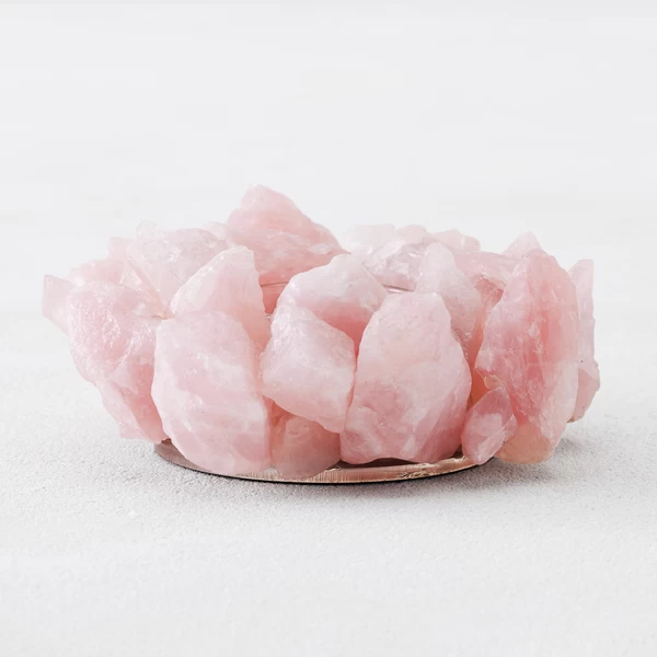 Rose Quartz Tealight 3 Rose Quartz Tealight