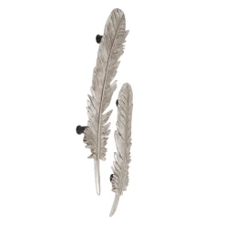 Feather Wall Decor - Set Of 2 -Upholstery Shop webimage 162113616 1 jpg