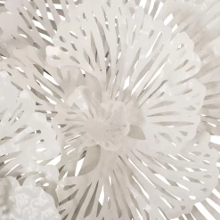 Flower Wall Decor - White -Upholstery Shop webimage 162135953 3 jpg