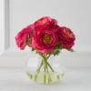 Ranunculus In Glass - Fuchsia -Upholstery Shop webimage 168177427 jpg