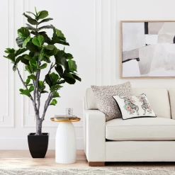 Faux Fiddle Leaf Tree -Upholstery Shop webimage 206346665 alt1 FIDDLE LEAF 6 GREEN rv