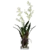Faux Oncidium In Glass