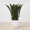 Faux Agave Bush With Square Pot -Upholstery Shop webimage 207903999 jpg