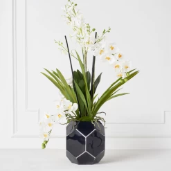 Orchids In Glass Bowl -Upholstery Shop webimage 207999723