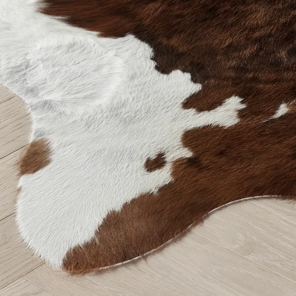 Augusto Hair On Cowhide Rug - Medium Brown 5 Augusto Hair On Cowhide Rug - Medium Brown - Image 3