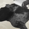 Anton Hair On Cowhide Rug - Black