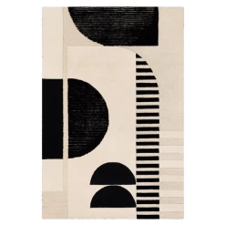 Ellery Rug - Black/Ivory