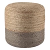 Merritt Round Pouf - Light Grey