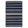 Variagated Stripe Outdoor Rug - Navy