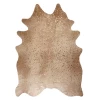 Metallic Faux Cowhide Rug - Tan