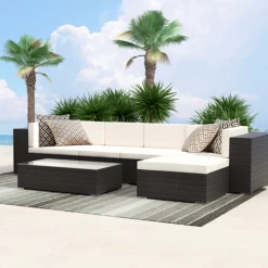 Fresco Indoor/Outdoor Rug - Grey 7 Fresco Indoor/Outdoor Rug - Grey -Upholstery Shop webimage 620454701 rv1 jpg