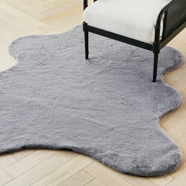 Lapin Animal Shaped Rug - Grey 3 Lapin Animal Shaped Rug - Grey