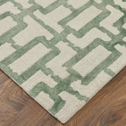 Jacqueline Rug - Ivory/Green 7 Jacqueline Rug - Ivory/Green -Upholstery Shop webimage 620614361 DTL2