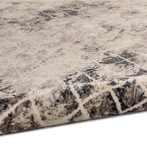 Amira Rug - Sand/Charcoal/Ivory 4 Amira Rug - Sand/Charcoal/Ivory - Image 2