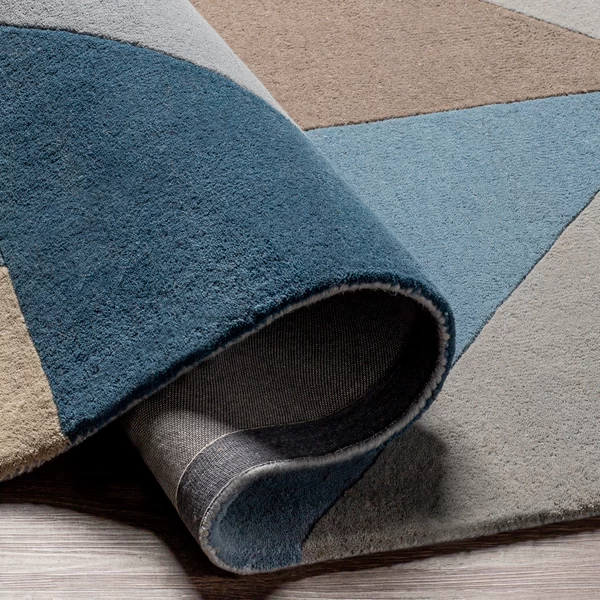 Issac Rug - Navy/Grey 5 Issac Rug - Navy/Grey - Image 3