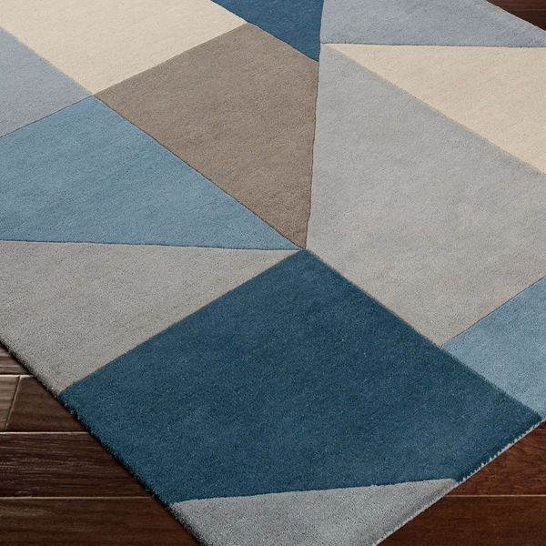 Issac Rug - Navy/Grey 7 Issac Rug - Navy/Grey - Image 5