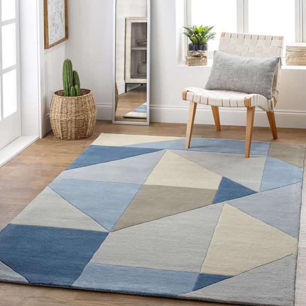 Issac Rug - Navy/Grey 9 Issac Rug - Navy/Grey - Image 7