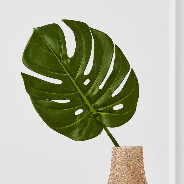 Faux Small Split Philo Leaf - Set Of 3 4 Faux Small Split Philo Leaf - Set Of 3 - Image 2